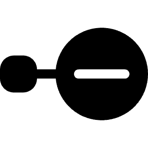 Node Minus Fill Icon from Bootstrap Set
