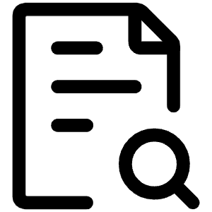 Page Search Icon from Iconoir Regular Set