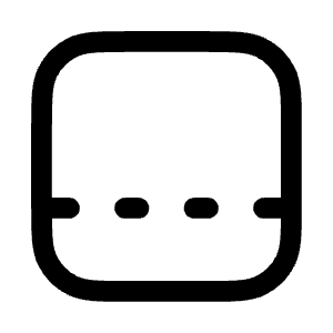 Panel Bottom Inactive Icon from Mynaui Line Set