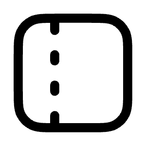 Panel Left Inactive Icon from Mynaui Line Set
