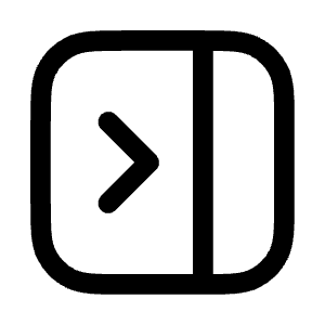 Panel Right Close Icon from Mynaui Line Set