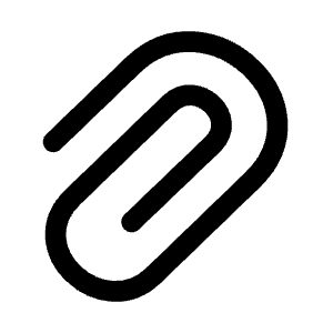 Paperclip Icon from Mynaui Line Set