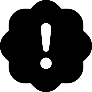 Patch Exclamation Fill Icon from Bootstrap Set