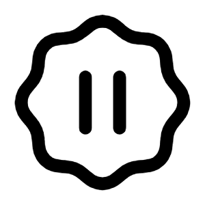 Pause Waves Icon from Mynaui Line Set