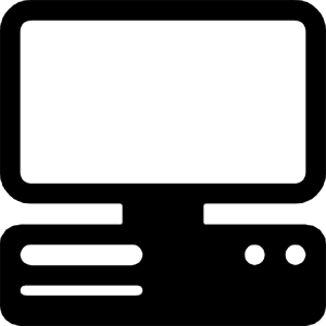 Pc Display Horizontal Icon from Bootstrap Set