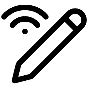 Pen Connect Wifi Icon from Iconoir Regular Set