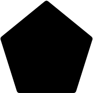 Pentagon Fill Icon from Bootstrap Set