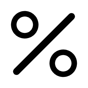 Percent Icon from Bootstrap Set