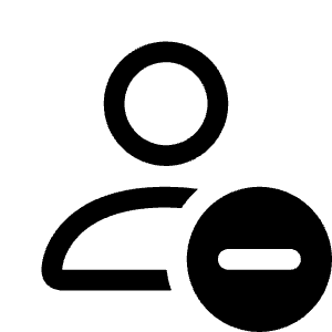 Person Dash Icon from Bootstrap Set
