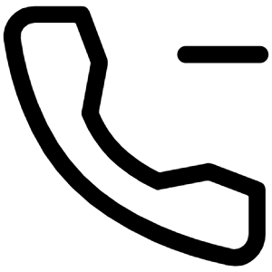 Phone Minus Icon from Iconoir Regular Set