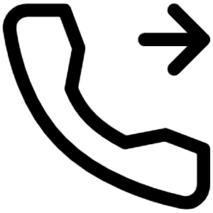 Phone Outcome Icon from Iconoir Regular Set
