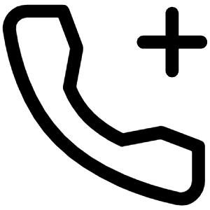 Phone Plus Icon from Iconoir Regular Set