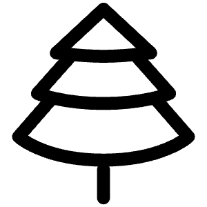 Pine Tree Icon from Iconoir Regular Set