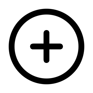 Plus Circle Icon from Mynaui Line Set