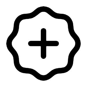 Plus Waves Icon from Mynaui Line Set