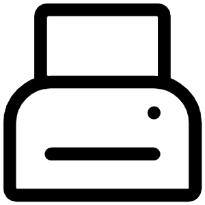 Printer Icon from Iconoir Regular Set