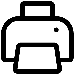 Printing Page Icon from Iconoir Regular Set