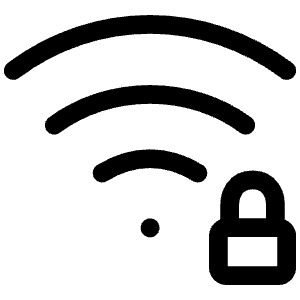 Private Wifi Icon from Iconoir Regular Set