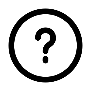 Question Circle Icon from Mynaui Line Set