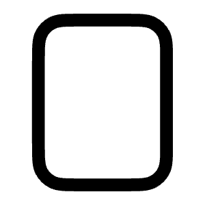 Rectangle Vertical Icon from Mynaui Line Set
