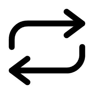 Repeat Icon from Mynaui Line Set