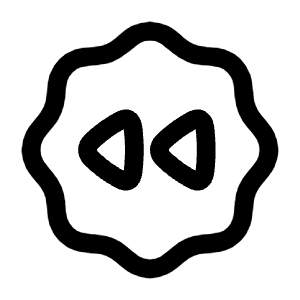 Rewind Waves Icon from Mynaui Line Set