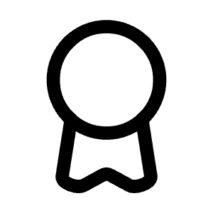 Ribbon Icon from Mynaui Line Set