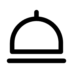 Room Service Icon from Mynaui Line Set