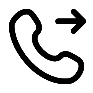 Telephone Forward Icon from Mynaui Line Set