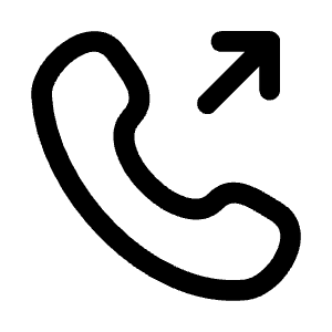 Telephone Out Icon from Mynaui Line Set