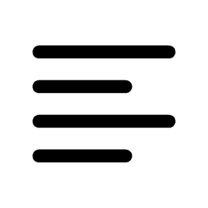 Text Align Left Icon from Mynaui Line Set