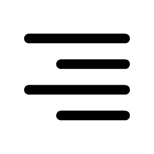 Text Align Right Icon from Mynaui Line Set