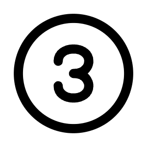 Three Circle Icon from Mynaui Line Set