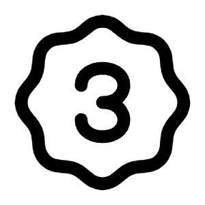 Three Waves Icon from Mynaui Line Set