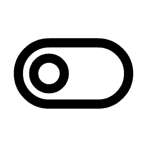 Toggle Left Icon from Mynaui Line Set