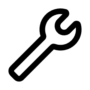 Tool Icon from Mynaui Line Set