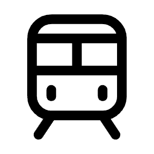 Train Icon from Mynaui Line Set