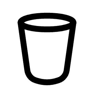 Trash Two Icon from Mynaui Line Set