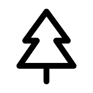 Tree Icon from Mynaui Line Set