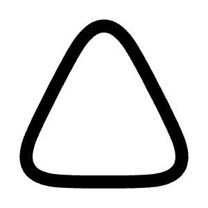 Triangle Icon from Mynaui Line Set