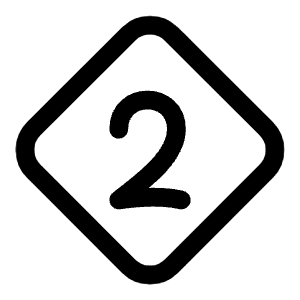 Two Diamond Icon from Mynaui Line Set