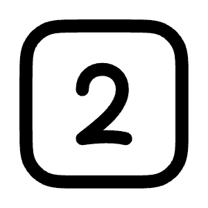 Two Square Icon from Mynaui Line Set