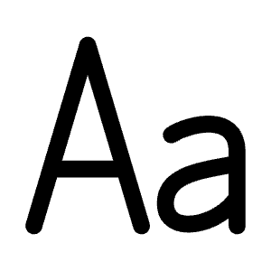 Type Text Icon from Mynaui Line Set