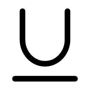 Type Underline Icon from Mynaui Line Set