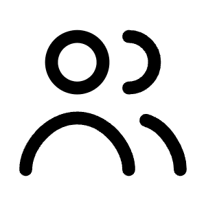 Users Icon from Mynaui Line Set