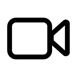 Video Icon from Mynaui Line Set