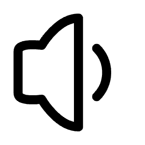 Volume Low Icon from Mynaui Line Set