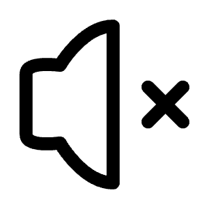 Volume X Icon from Mynaui Line Set