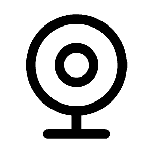 Webcam Icon from Mynaui Line Set