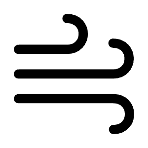 Winds Icon from Mynaui Line Set